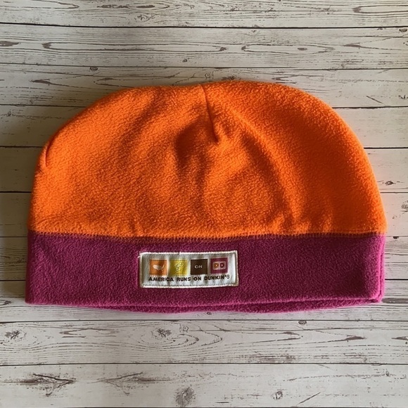 Unisex Dunkin’ Donuts Polar Fleece Winter Hat Beanie Adult One Size - Picture 3 of 6